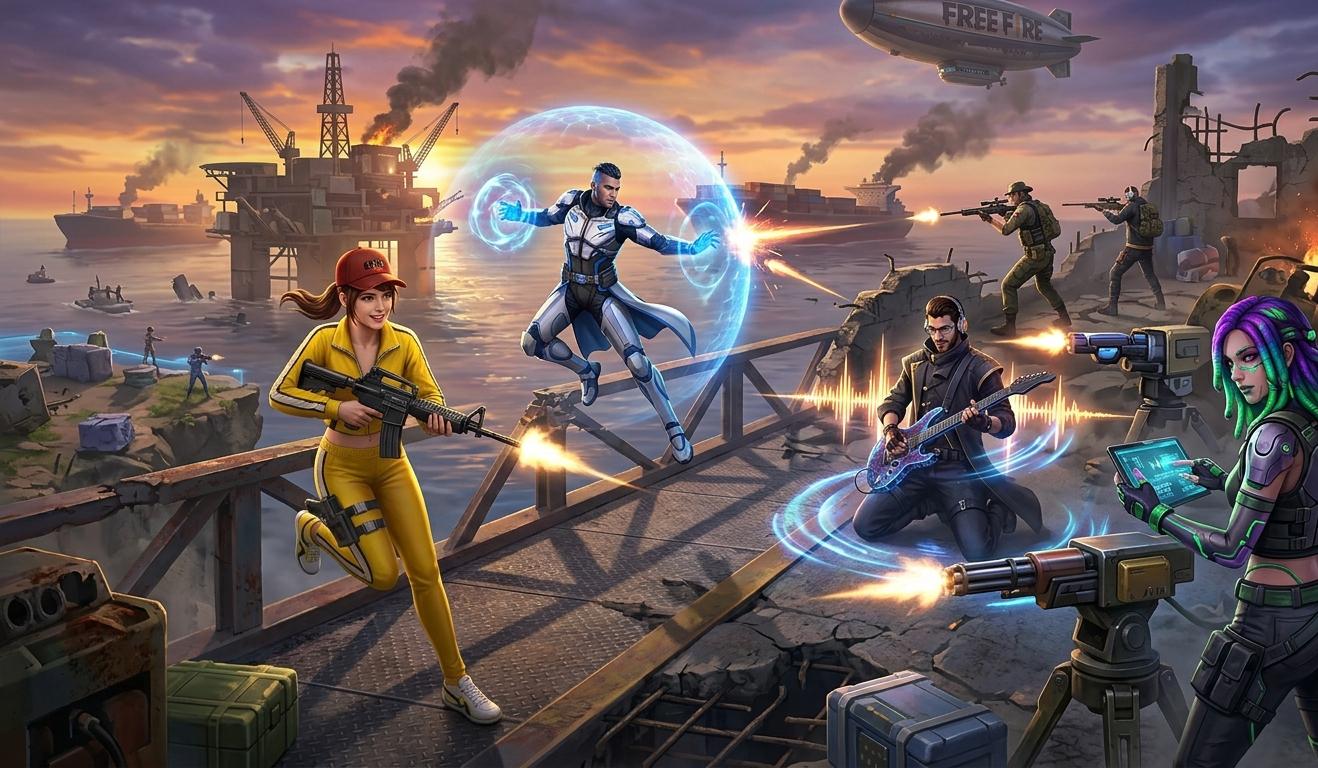 Tier list de mejores personajes de Free Fire en 2026 con Kael, DJ Alok y Chrono