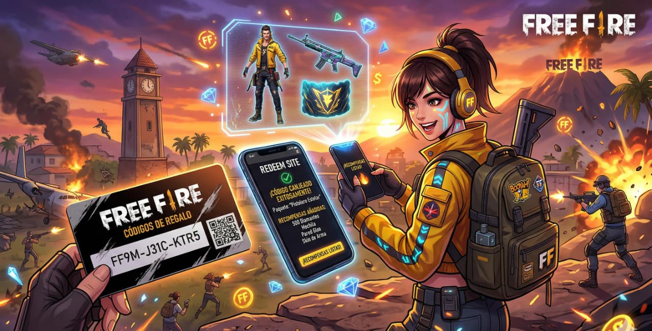 Códigos activos de Free Fire para canjear en Abril 2026