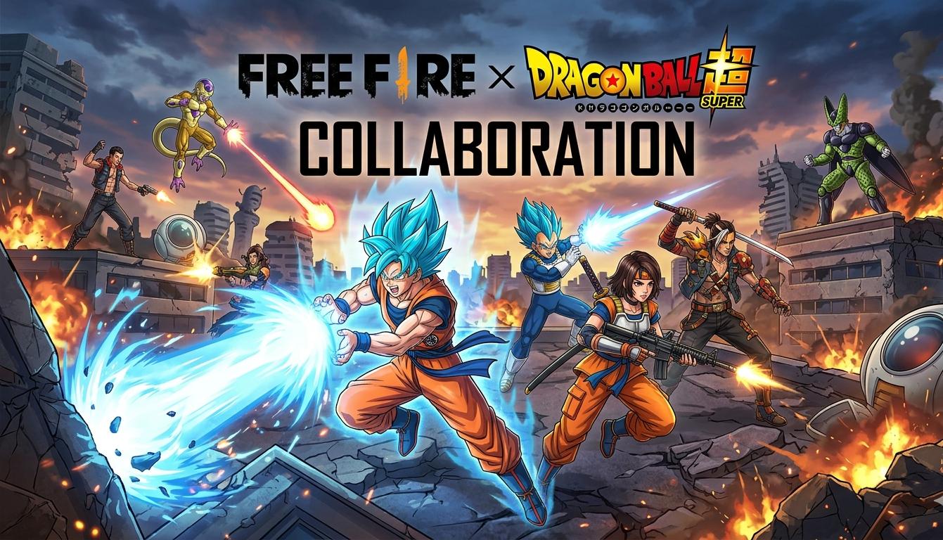 Skins de la colaboración anime de Free Fire 2026 con Dragon Ball, Demon Slayer y Jujutsu Kaisen